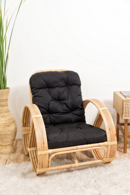 Kevin Arm armchair in natural materials – handmade boho furniture from Bali