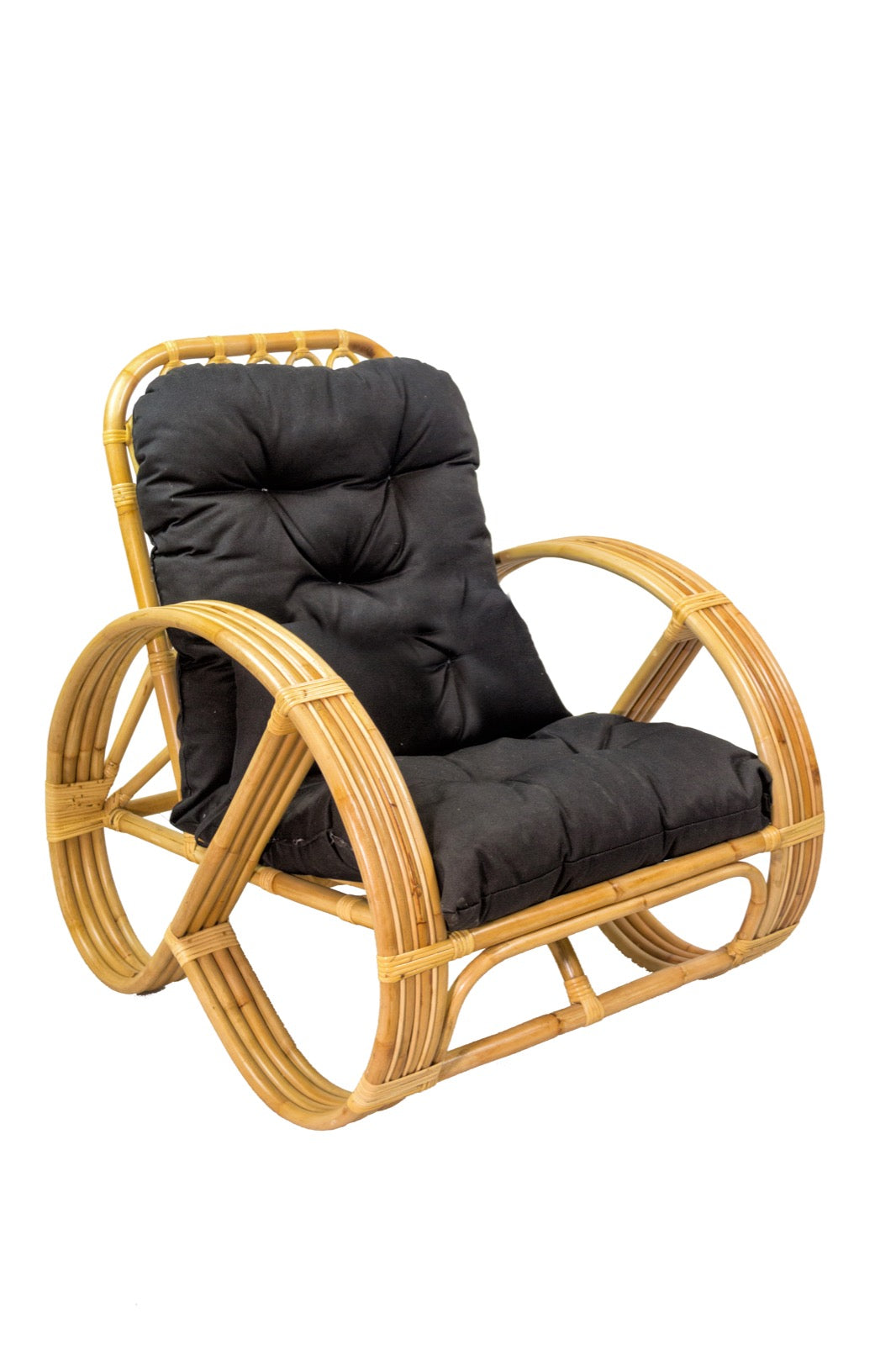 Rattan armchair Kevin Arm – boho furniture, handwoven and handmade in Bali