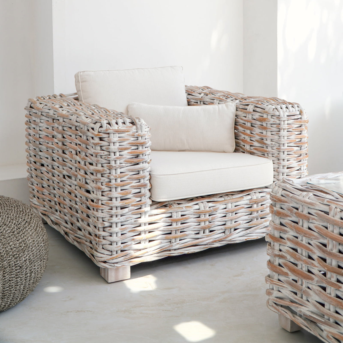 Saint Tropez – natural materials living set, boho furniture from Bali