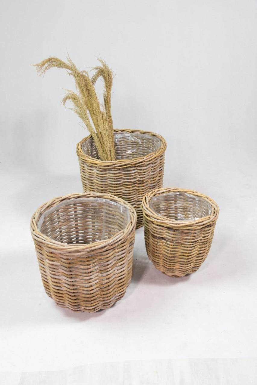 Handmade rattan planter – the Verona, boho decor made in Bali