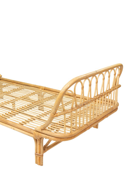 Rattan sofa – Charmella Curve, natural natural materials in boho style