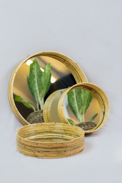 Anna – natural materials mirror, boho decor from Bali