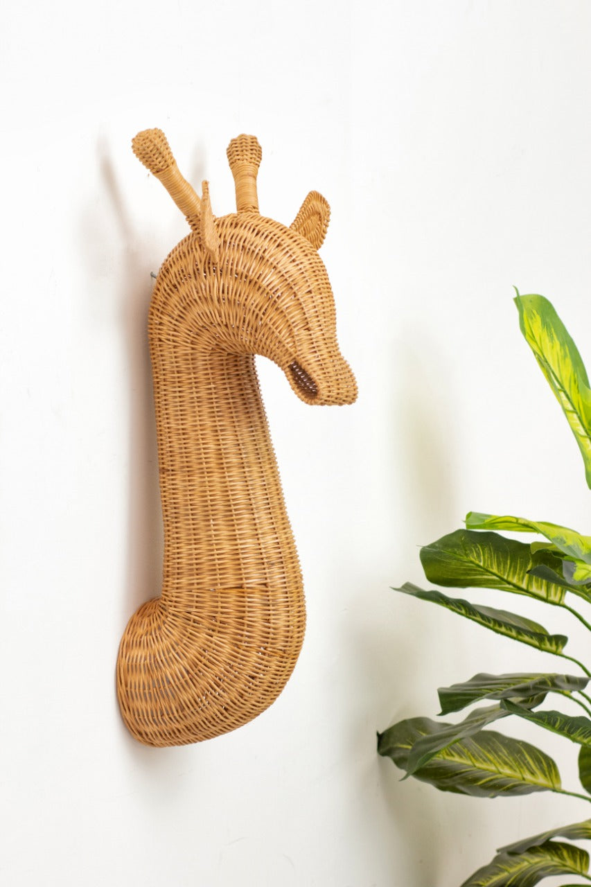 Rattan sculpture – Giraffe, natural natural materials in boho style