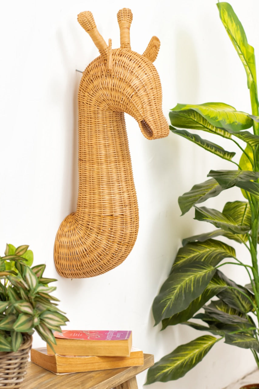 Rattan sculpture – Giraffe, natural natural materials in boho style