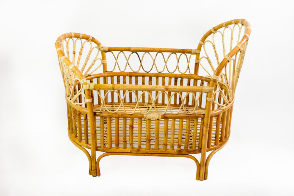 Rattan baby bed – Caesar, natural natural materials in boho style