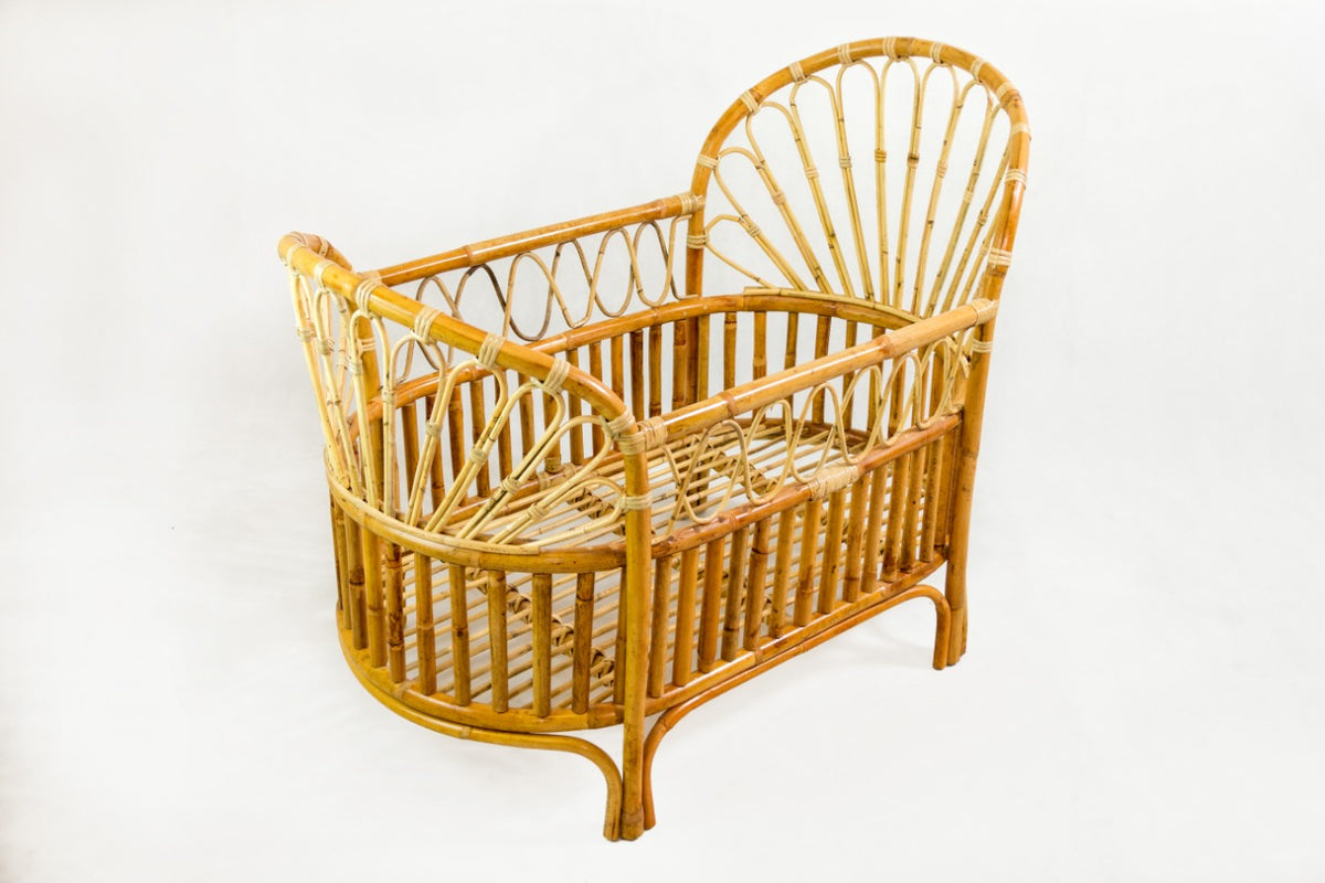 Caesar baby bed, boho furniture handmade by Balinese artisans
