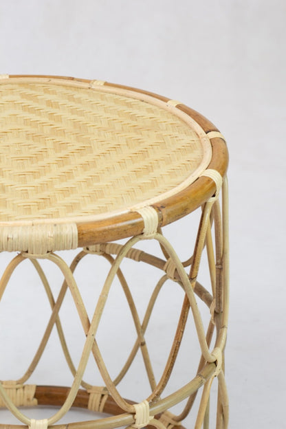 Kingston – natural materials side table, boho furniture from Bali