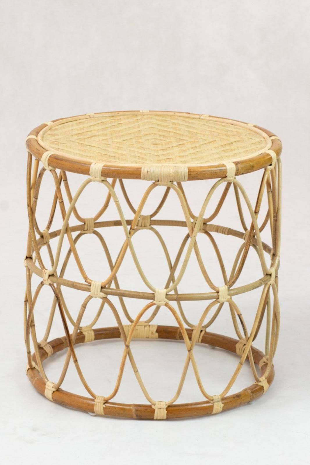 Kingston side table, boho furniture handmade by Balinese artisans