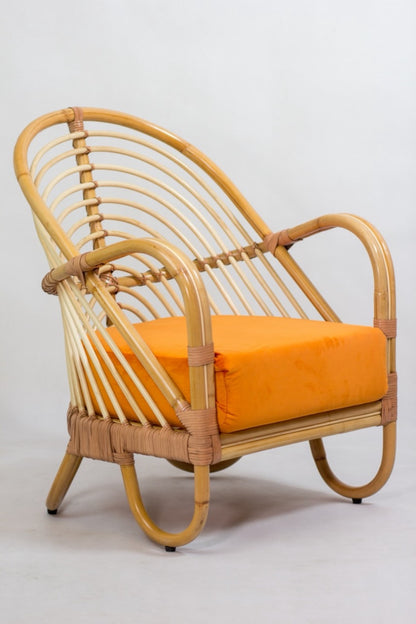 Rattan armchair Dania Arm – boho furniture handcrafted in Bali by BaliSouk