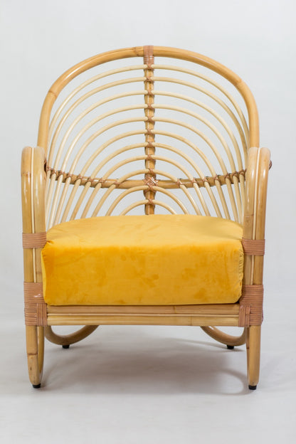Rattan armchair – Dania, natural natural materials in boho style