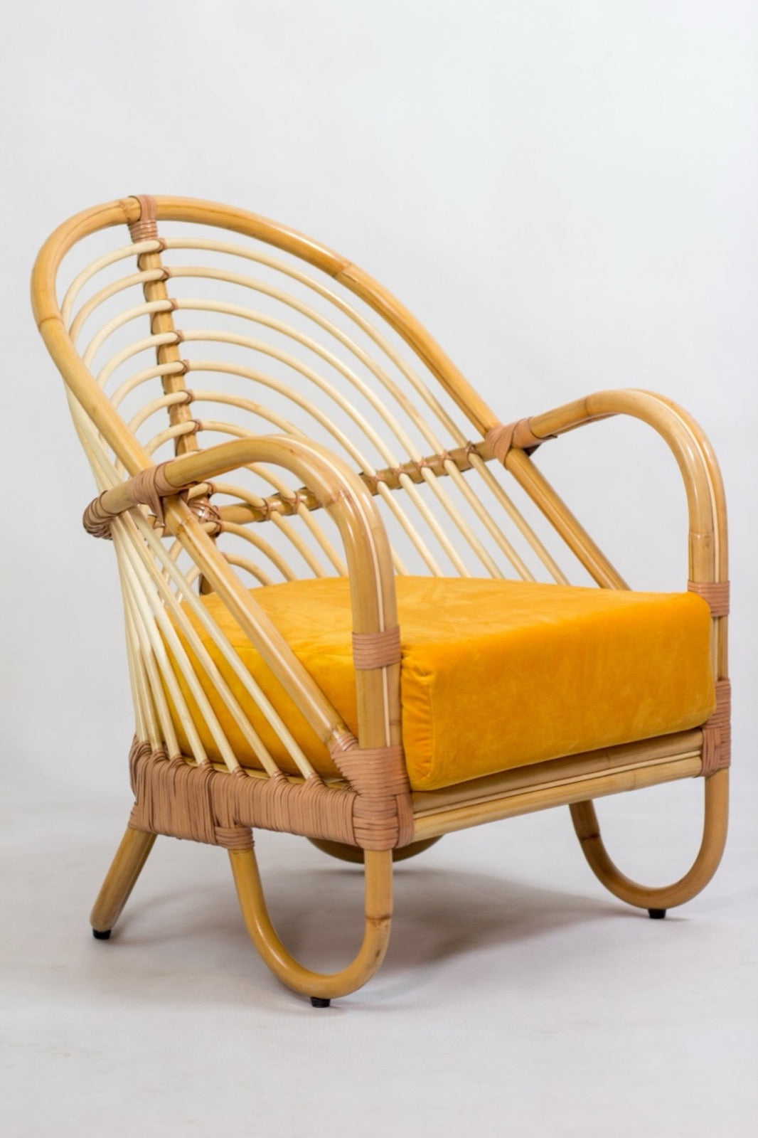 Rattan armchair Dania – boho furniture, handwoven and handmade in Bali