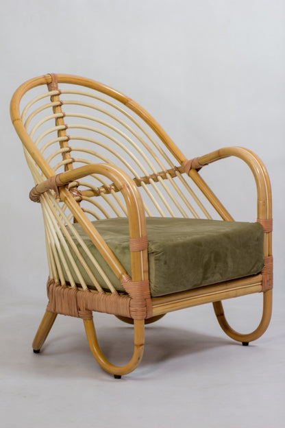 Rattan armchair – Dania, natural natural materials in boho style
