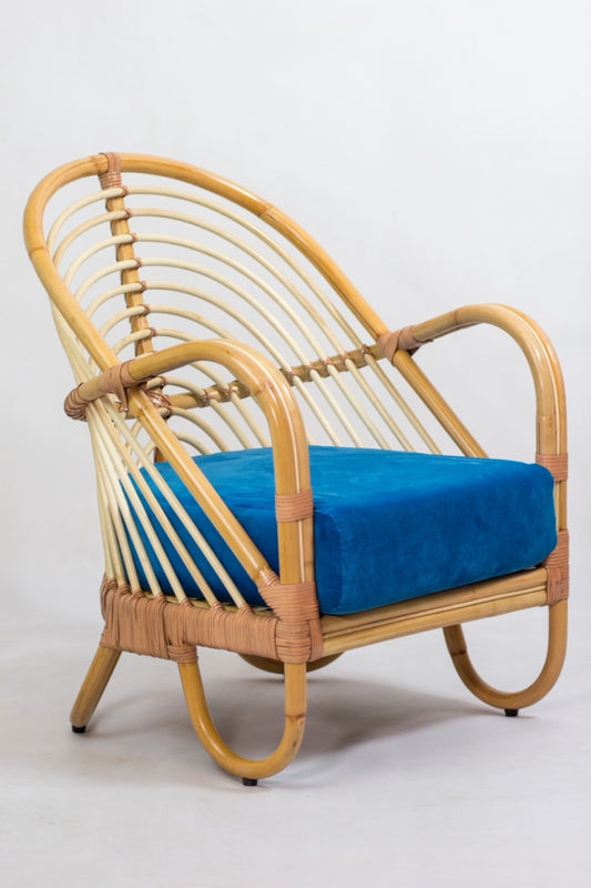 Rattan armchair Dania – boho furniture handcrafted in Bali by BaliSouk