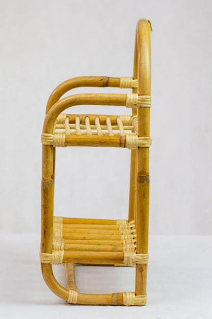 Handcrafted rattan shelf – Kata, boho furniture from BaliSouk