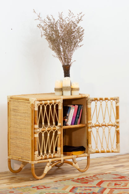 Rattan cabinet Paul Doors – handmade in Bali, boho style