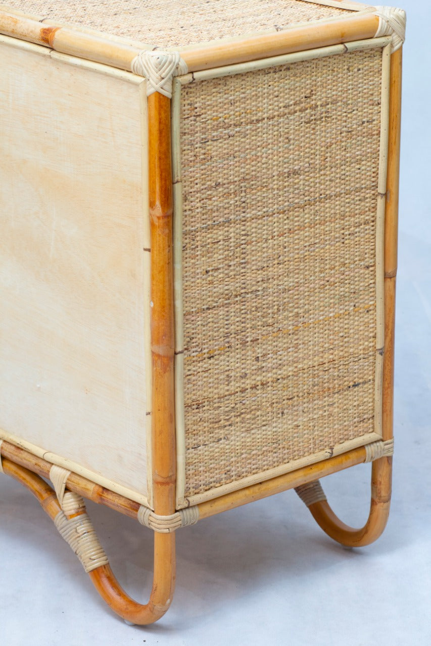 Handcrafted rattan cabinet – Pauline Doors, boho furniture from BaliSouk