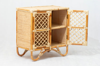 Rattan cabinet Pauline Doors – boho furniture, handwoven and handmade in Bali