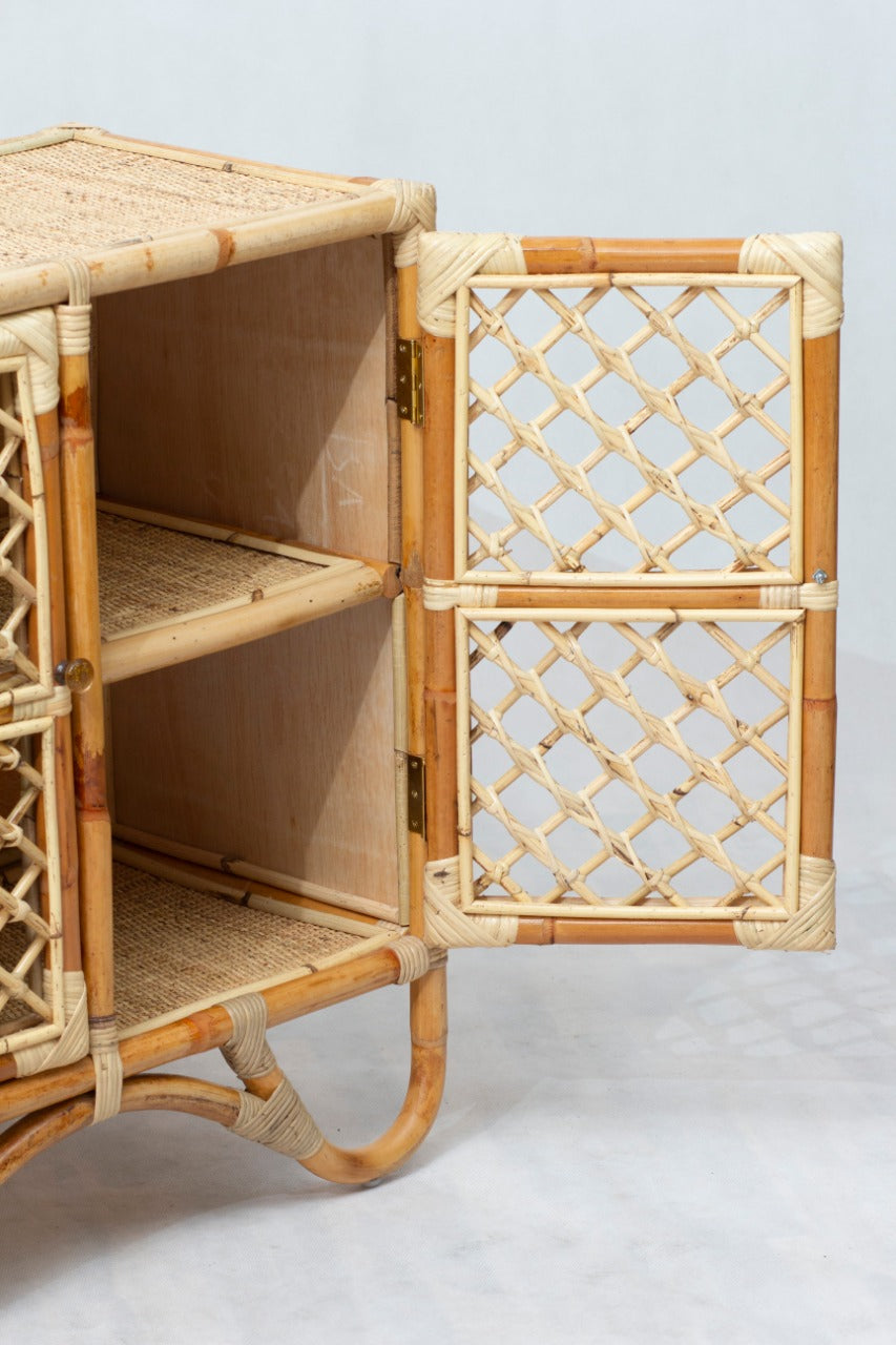 Rattan cabinet – Pauline Doors, natural natural materials in boho style