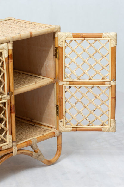 Rattan cabinet – Pauline Doors, natural natural materials in boho style