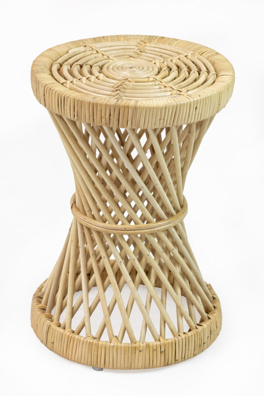 String – natural materials side table, boho furniture from Bali
