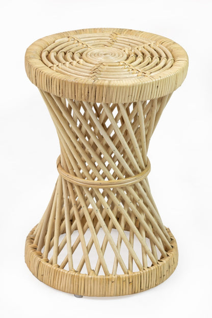 String – natural materials side table, boho furniture from Bali