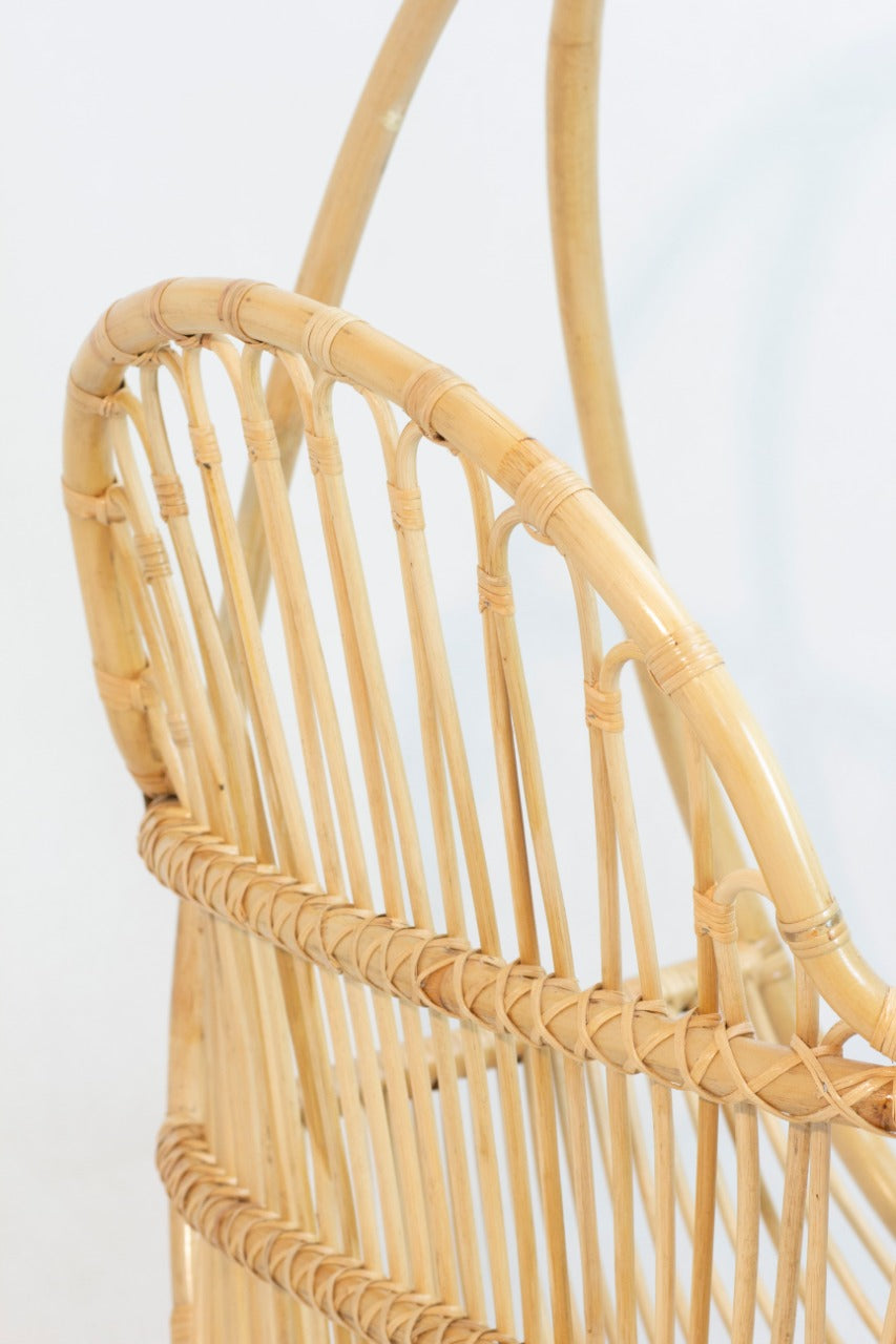 Handcrafted rattan hanging chair – Jorg, boho furniture from BaliSouk