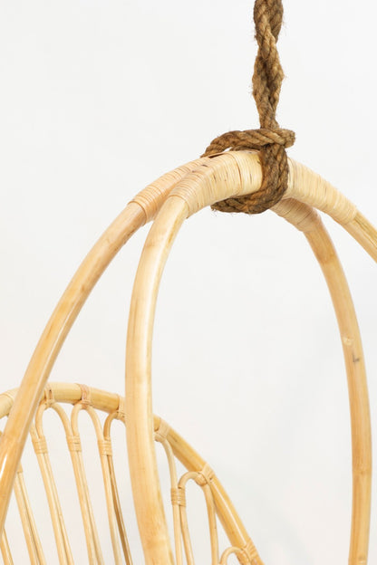 Rattan hanging chair – Jorg, natural natural materials in boho style