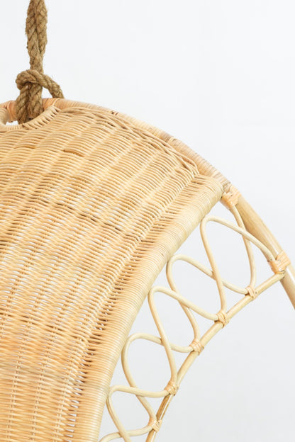 Rattan chair Valbor – boho furniture, handwoven and handmade in Bali