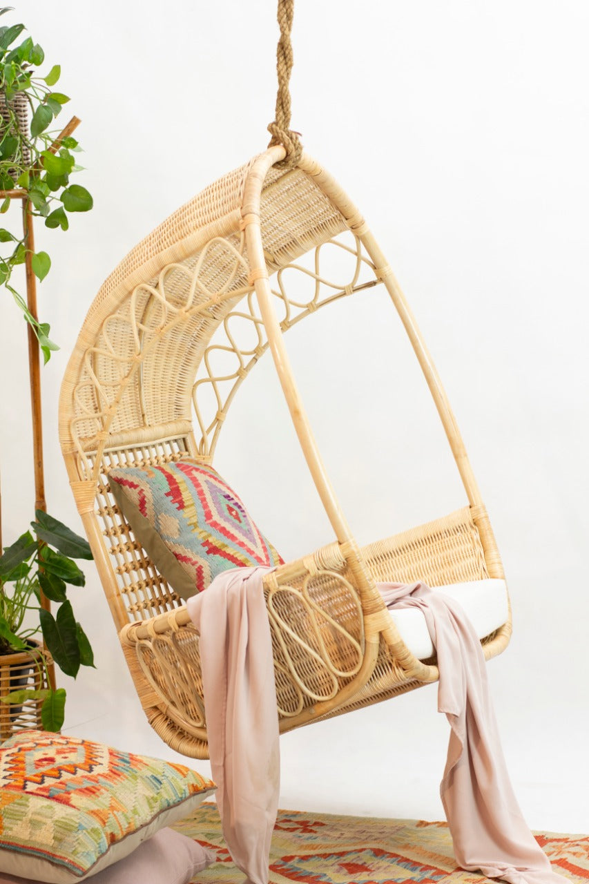 Rattan chair Valbor – handmade in Bali, boho style