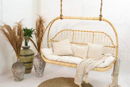 Rattan hanging chair – Dagmar – boho furniture handmade in Bali by BaliSouk