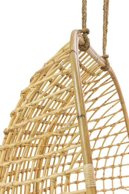 Rattan hanging chair Alex – boho furniture, handwoven and handmade in Bali