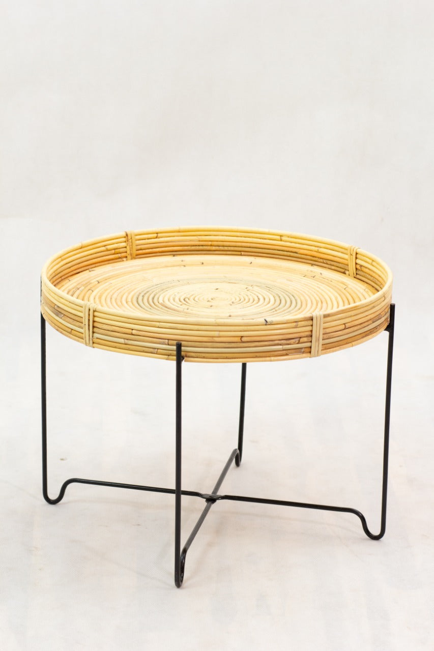 Caruso Nest Table Knock Down table in natural materials – boho furniture by BaliSouk