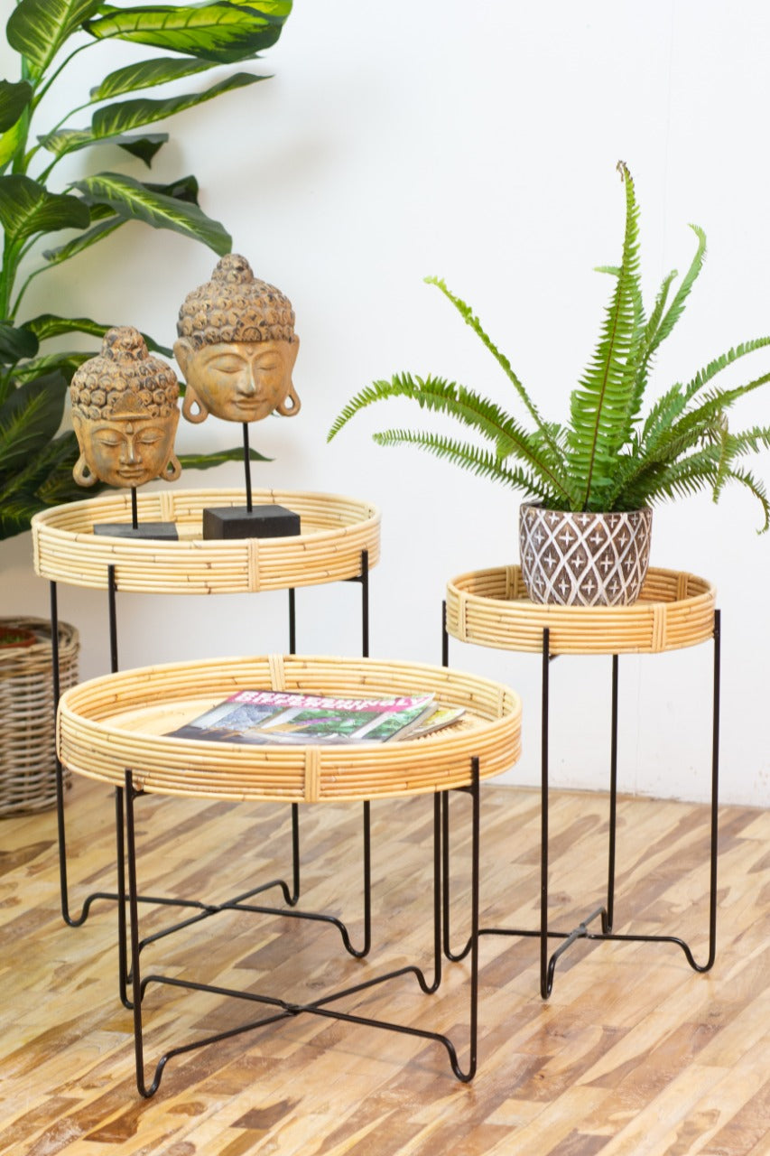 Caruso Nest Table Knock Down table by BaliSouk – boho furniture made in Bali
