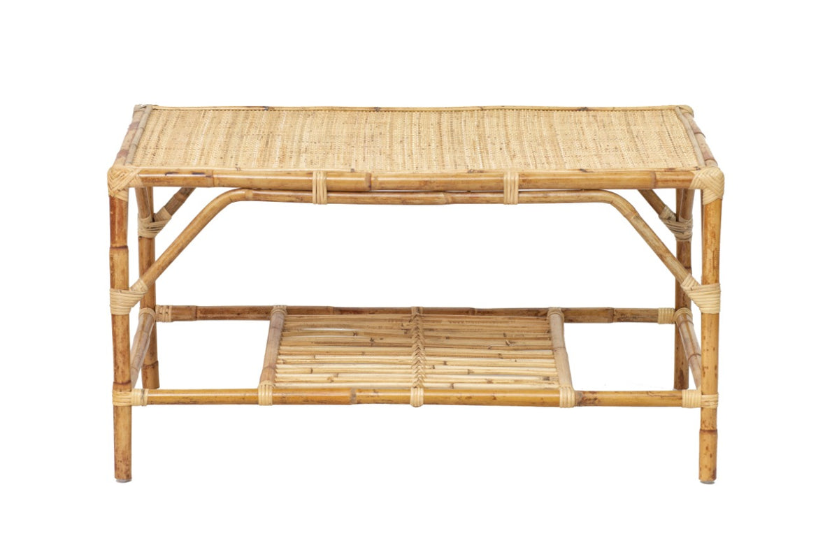 Rattan living set – California, natural natural materials in boho style