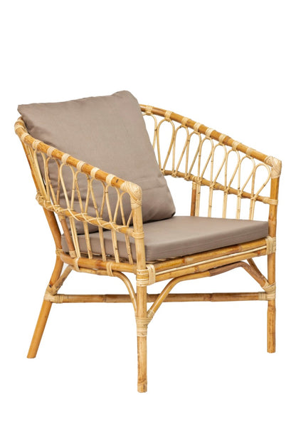 California living set, boho furniture handmade by Balinese artisans