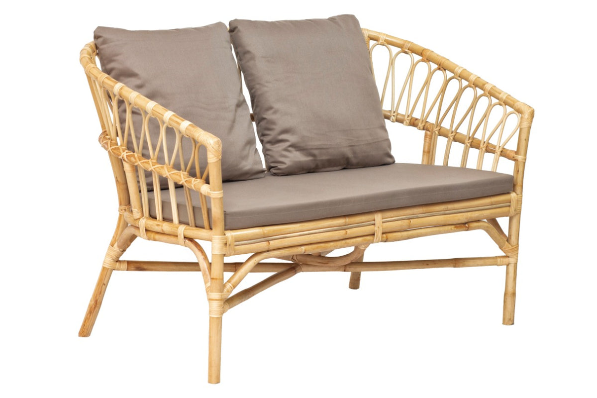 Rattan living set California – handmade in Bali, boho style