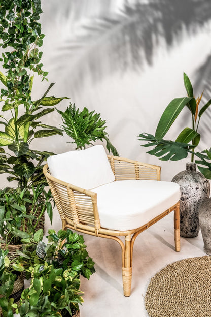 Camilla lounge chair in natural materials – boho furniture by BaliSouk