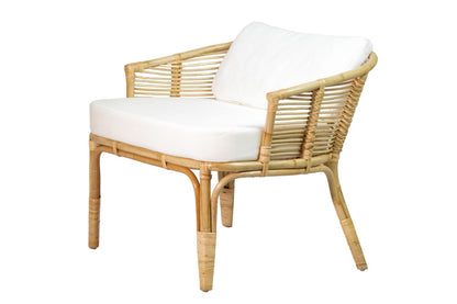 Rattan lounge chair Camilla – boho furniture, handwoven and handmade in Bali