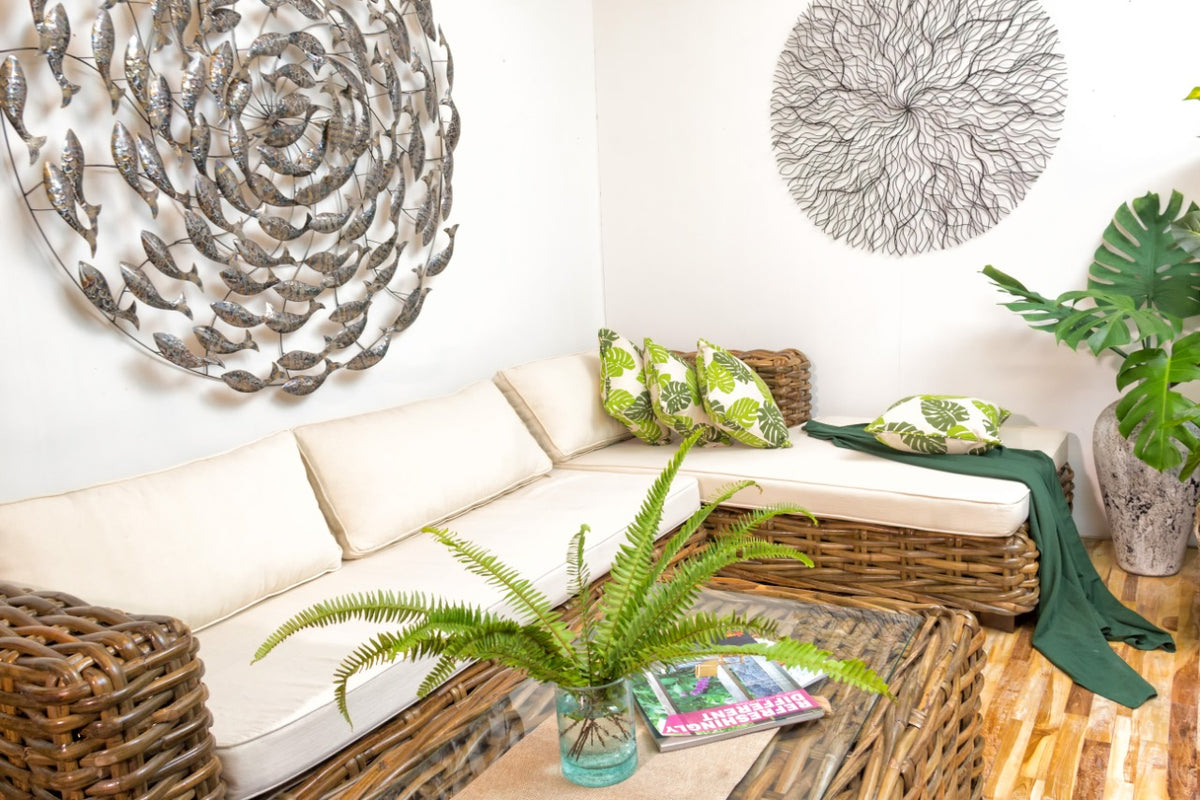 Rattan sofa Saint Tropez Sofa L Shape – boho furniture, handwoven and handmade in Bali