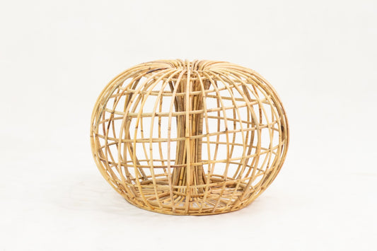 Round rattan side table Boston for boho interiors