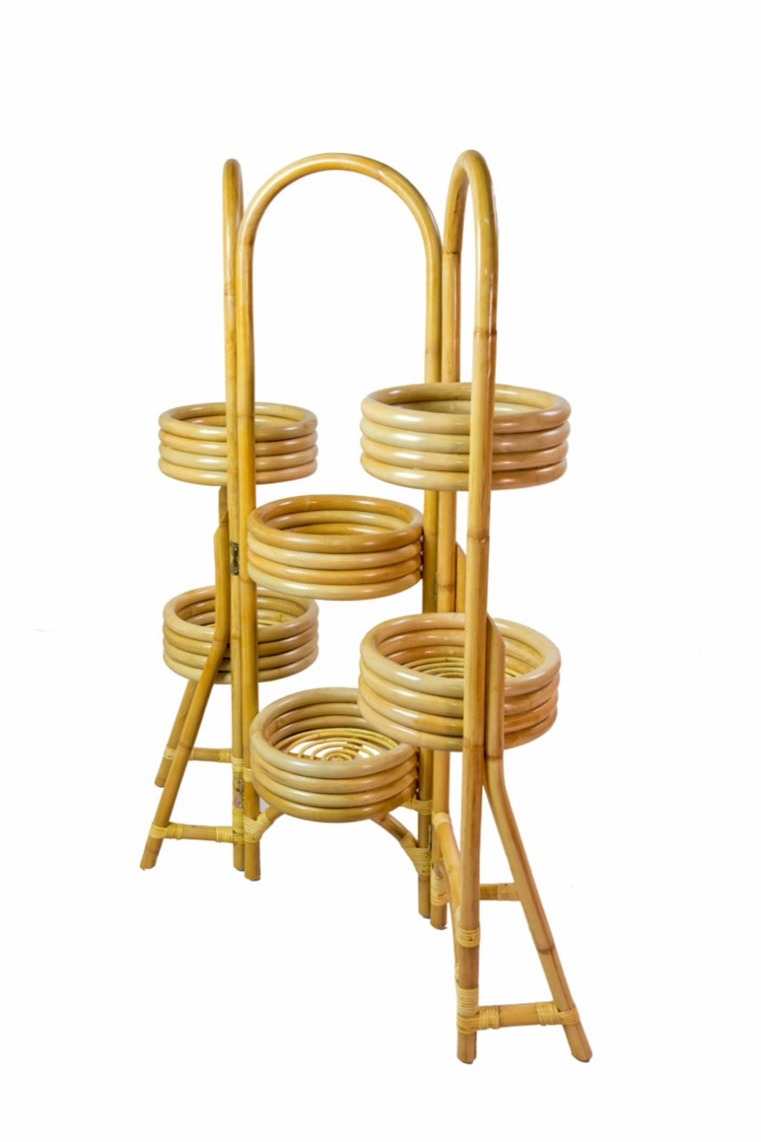 Rattan planter Trisna – boho decor, handwoven and handmade in Bali