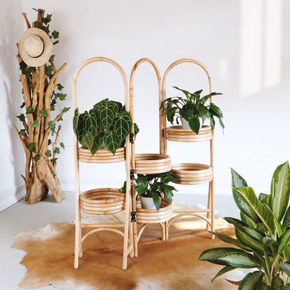 Rattan planter – Trisna, natural natural materials in boho style