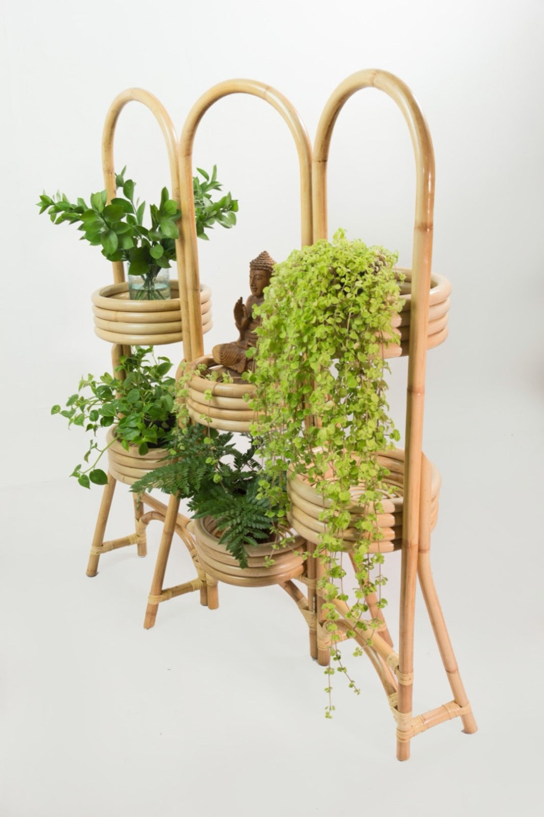 Rattan planter Trisna – handmade in Bali, boho style