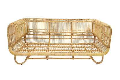 Rattan sofa – Minneapolis, natural natural materials in boho style
