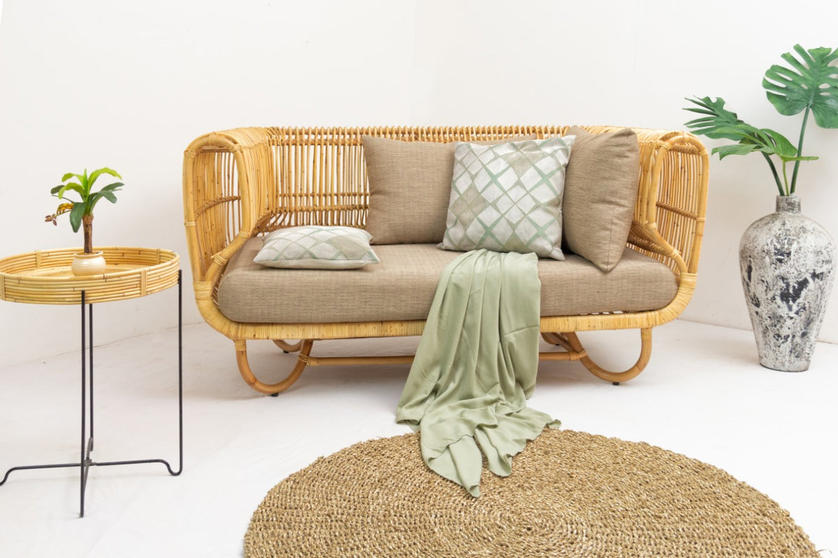Minneapolis sofa in natural materials – boho furniture by BaliSouk