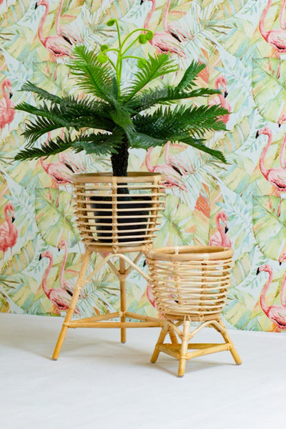 Rattan planter – Tessa Stands, natural natural materials in boho style