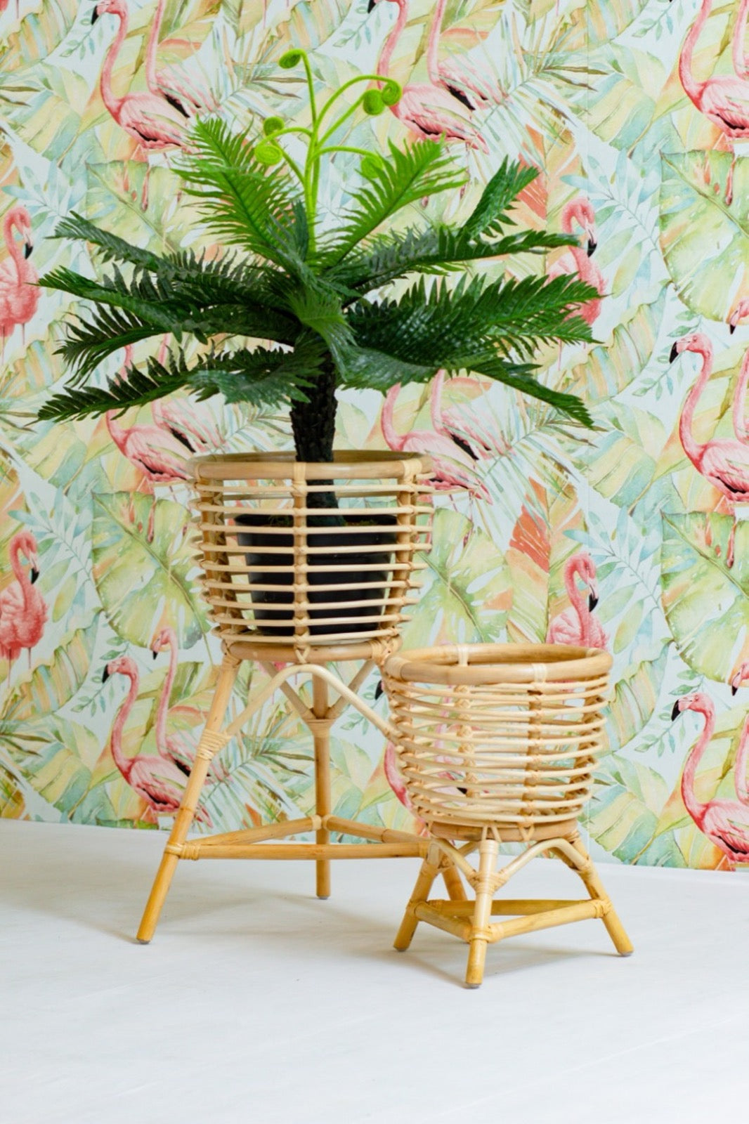 Rattan planter – Tessa Stands, natural natural materials in boho style
