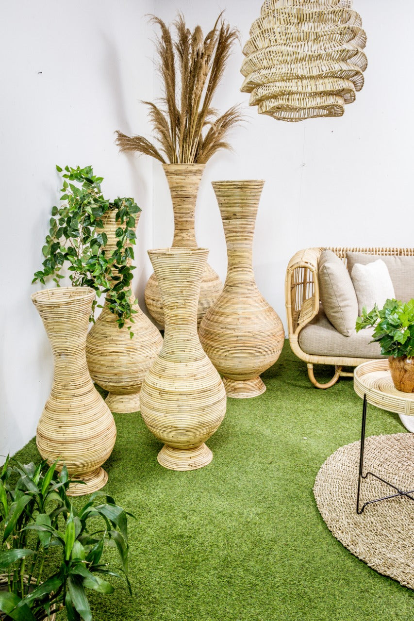 Rattan vase – Dinar, natural natural materials in boho style