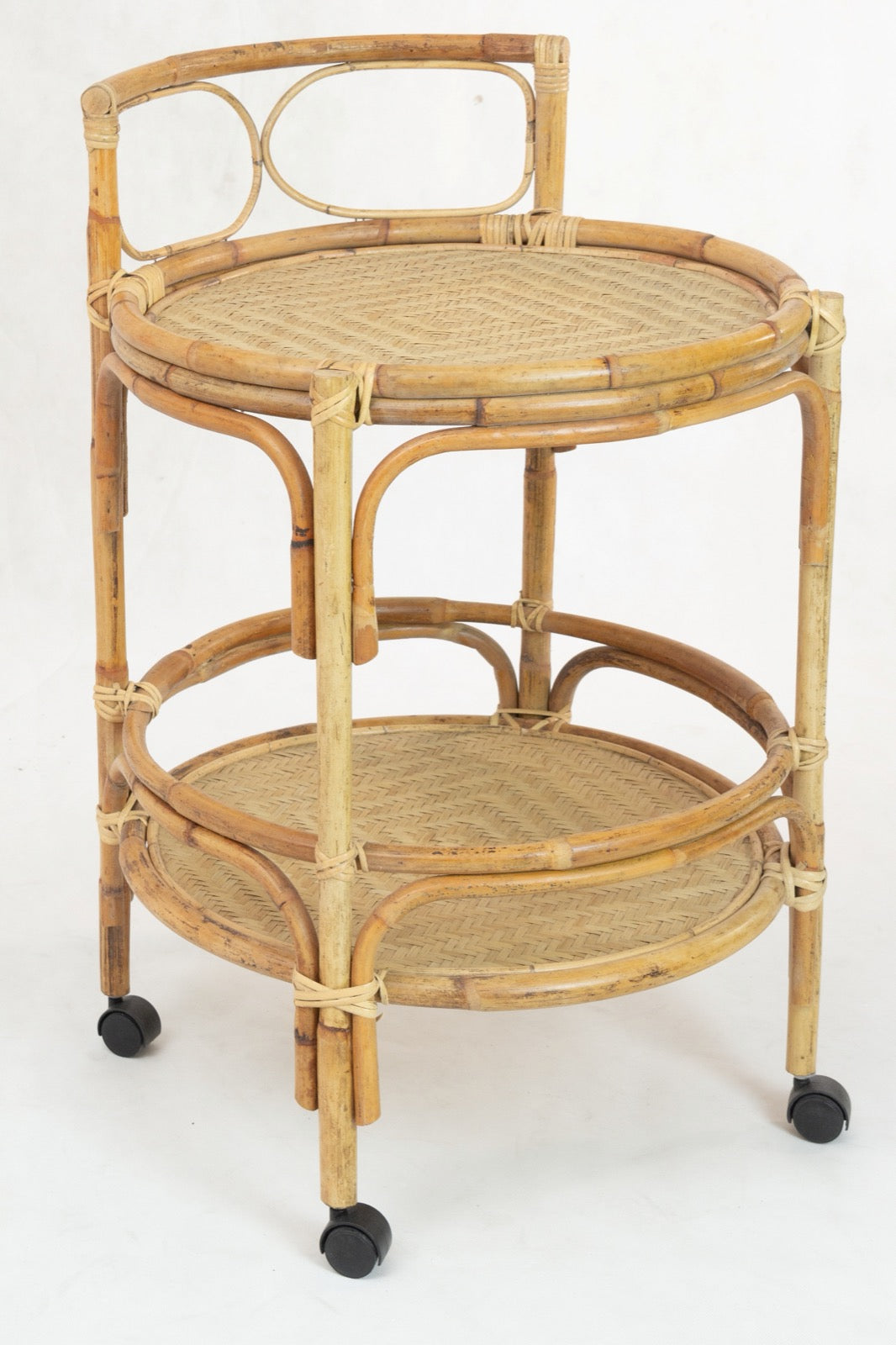 Greta trolley in natural materials – boho furniture by BaliSouk