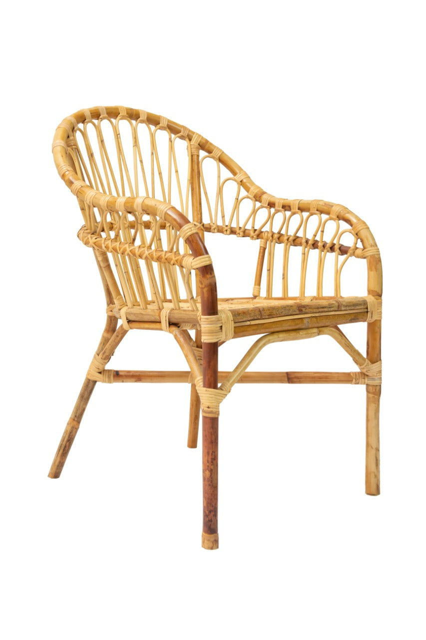 The California dining chair – natural materials, boho furniture handmade in Bali
